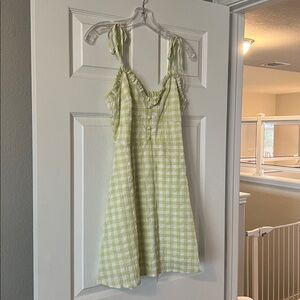 Gianni Bini Green Gingham Sundress- NWT